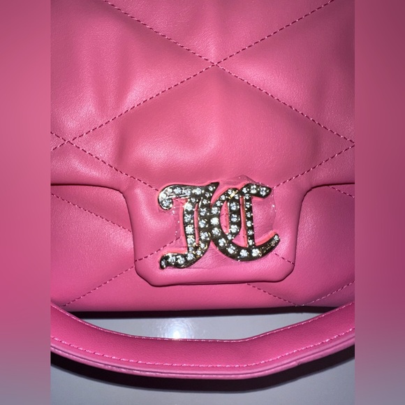 NWT JUICY COUTURE BRIGHTER THAN DIAMOND CROSSBODY BAG PINK LEMONADE Bundle - Picture 7 of 8